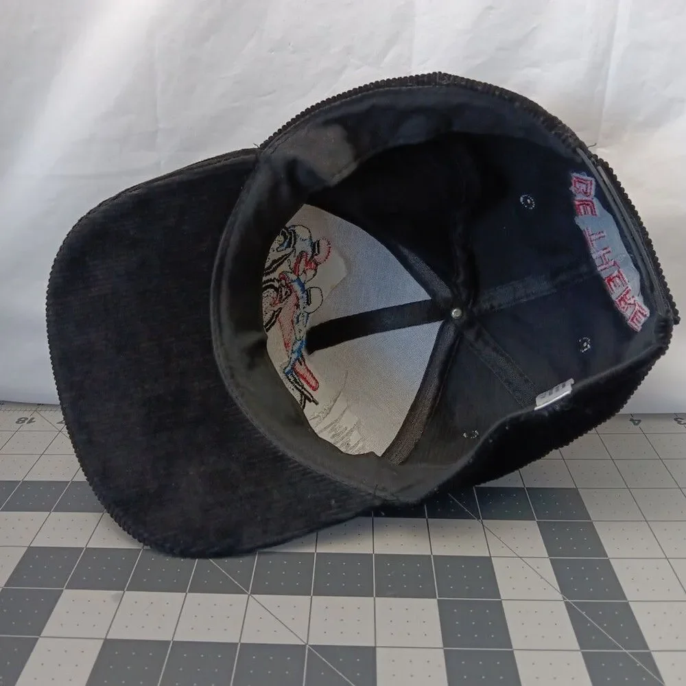 1995 Australian Motorcycle Grand Prix Cap Black Corduroy 6 Panel Snap Back